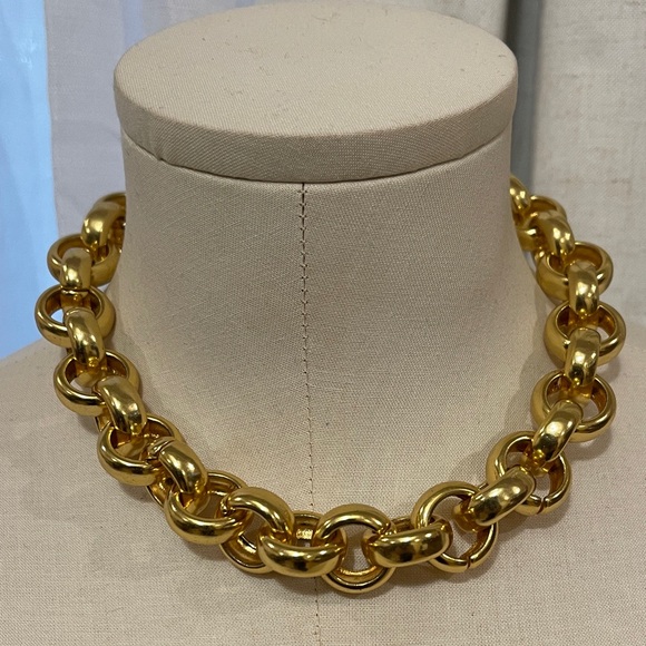 J. Crew Jewelry - Gold Chunky Chain Statement Necklace - Women Jewelry 16”